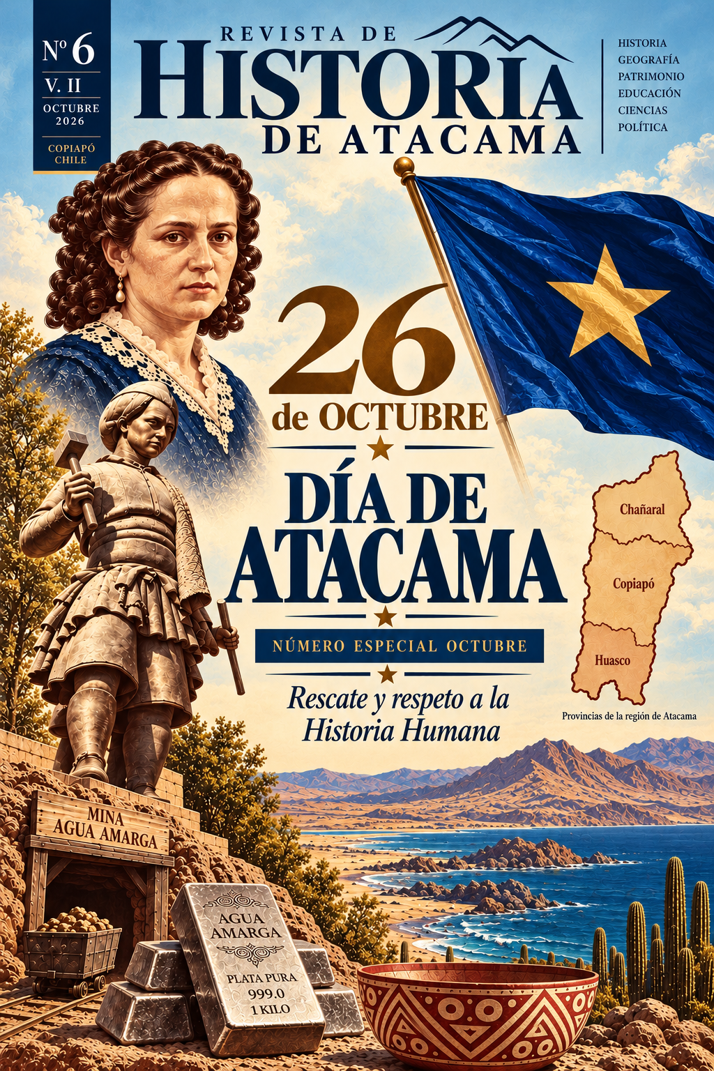 Portada de la Revista de Historia de Atacama N° 6